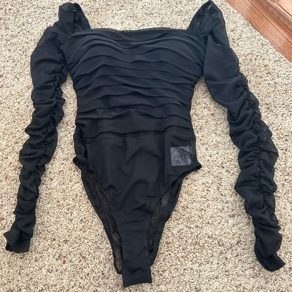 Mesh black bodysuit from princess Polly (picture is shown in red)